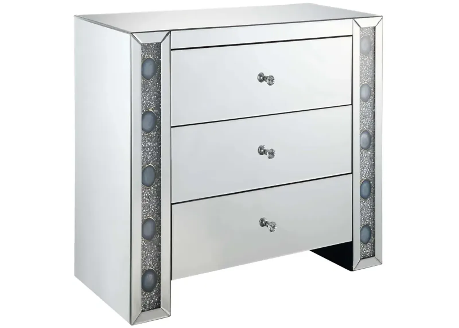 Sonia Console Cabinet in Mirrored by Acme Furniture Industry