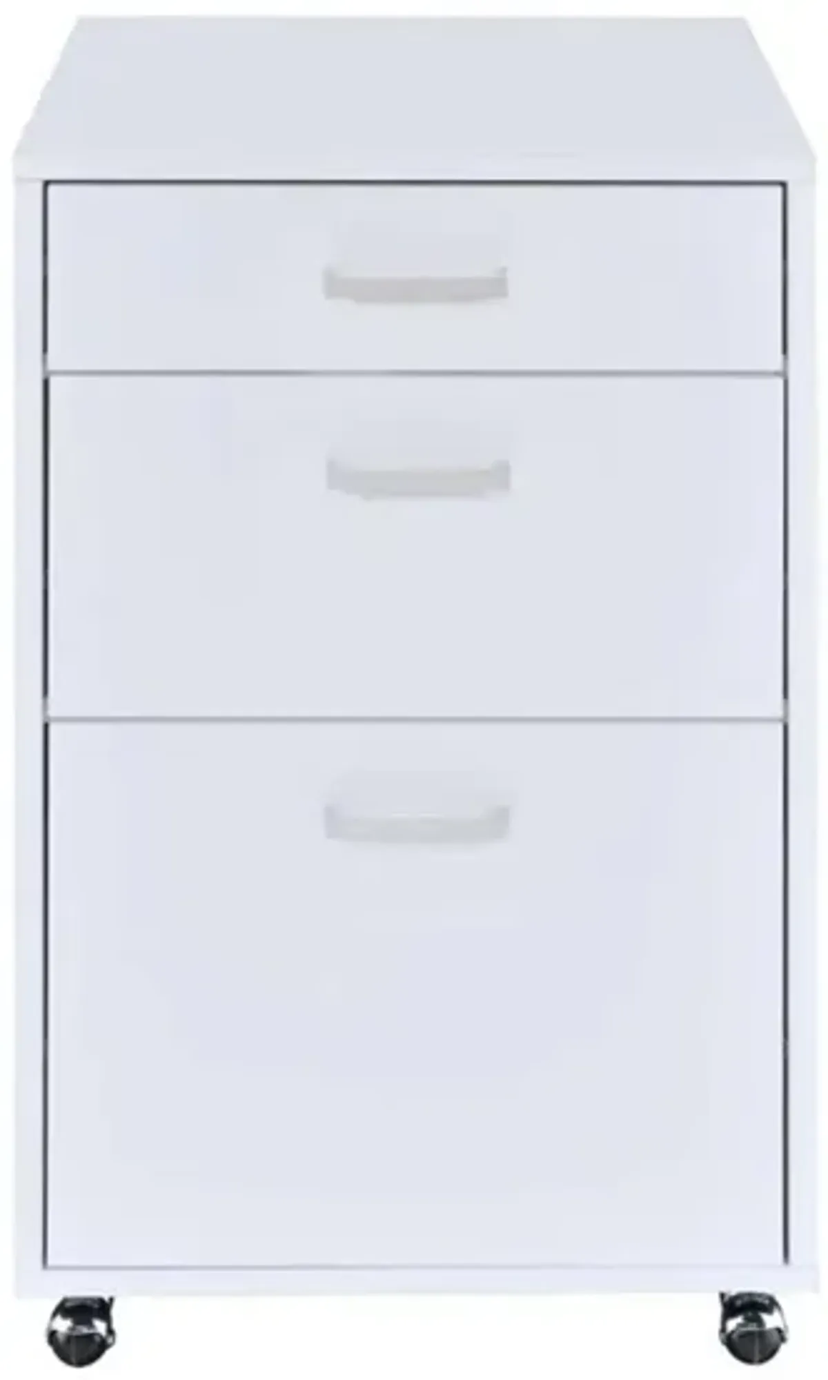 Coleen File Cabinet in White High Gloss by Acme Furniture Industry