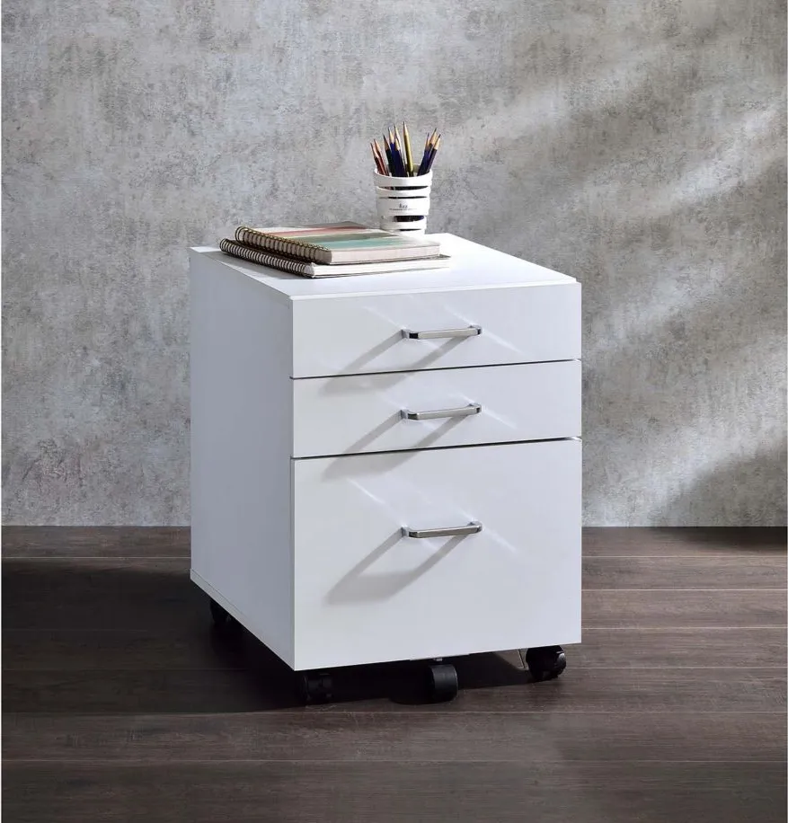 Tennos Cabinet in White by Acme Furniture Industry