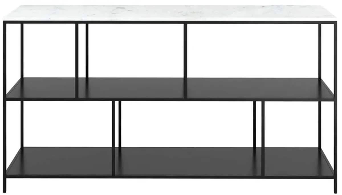 Singularity Console Table in White, Black by Zuo Modern