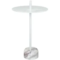 Will Side Table in White, Multicolor by Zuo Modern