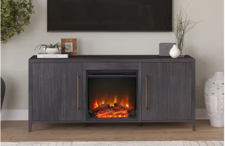 Jasper TV Stand in Charcoal Gray by Hudson & Canal