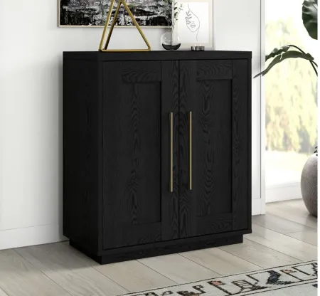 Tillman Accent Cabinet in Black Grain by Hudson & Canal
