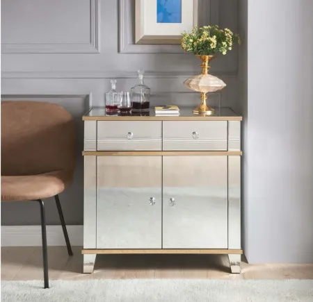 Dominic Console Cabinet in Mirrored by Acme Furniture Industry