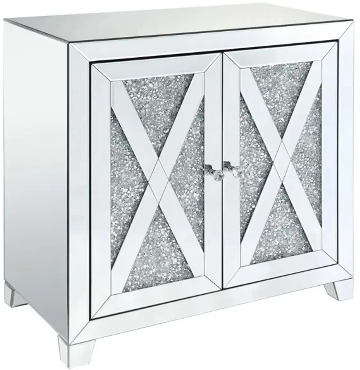 Noralie Console Cabinet in Mirrored by Acme Furniture Industry