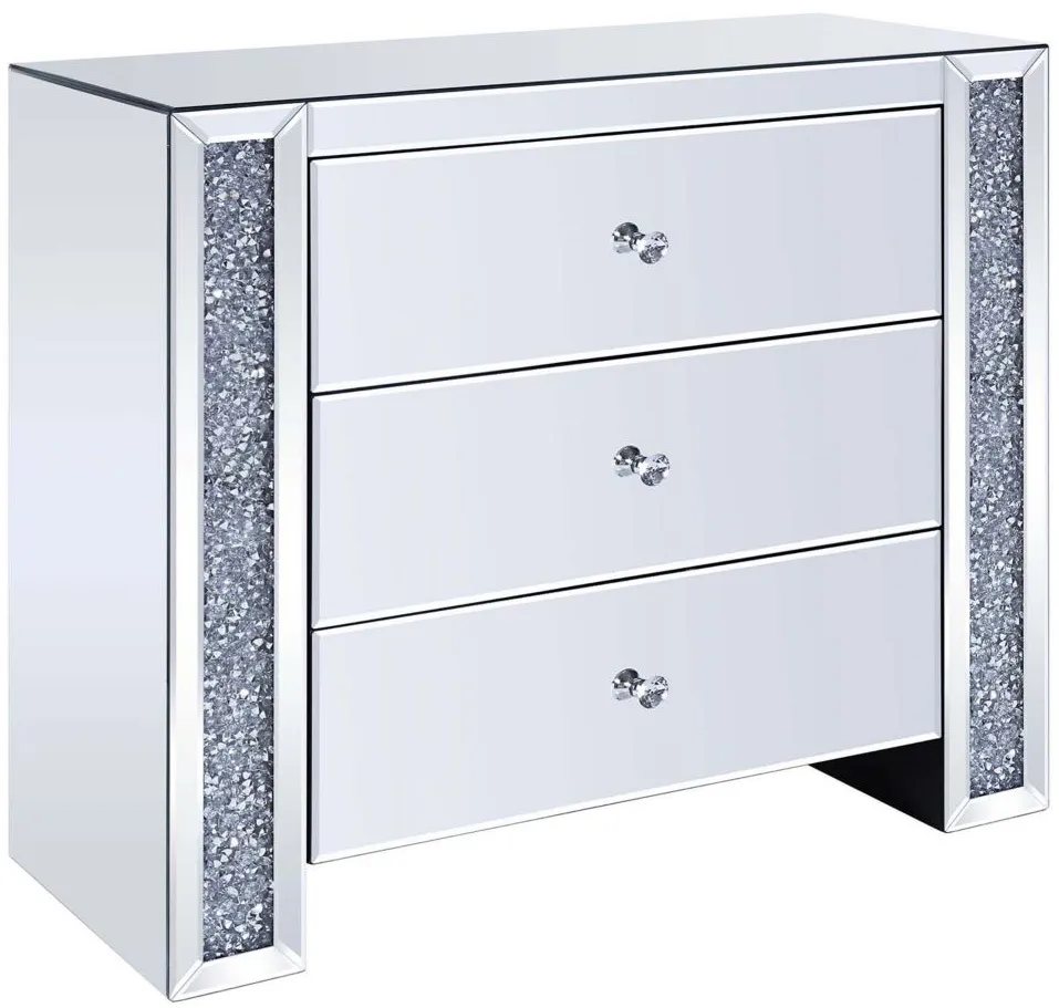 Noralie Console Cabinet in Mirrored by Acme Furniture Industry