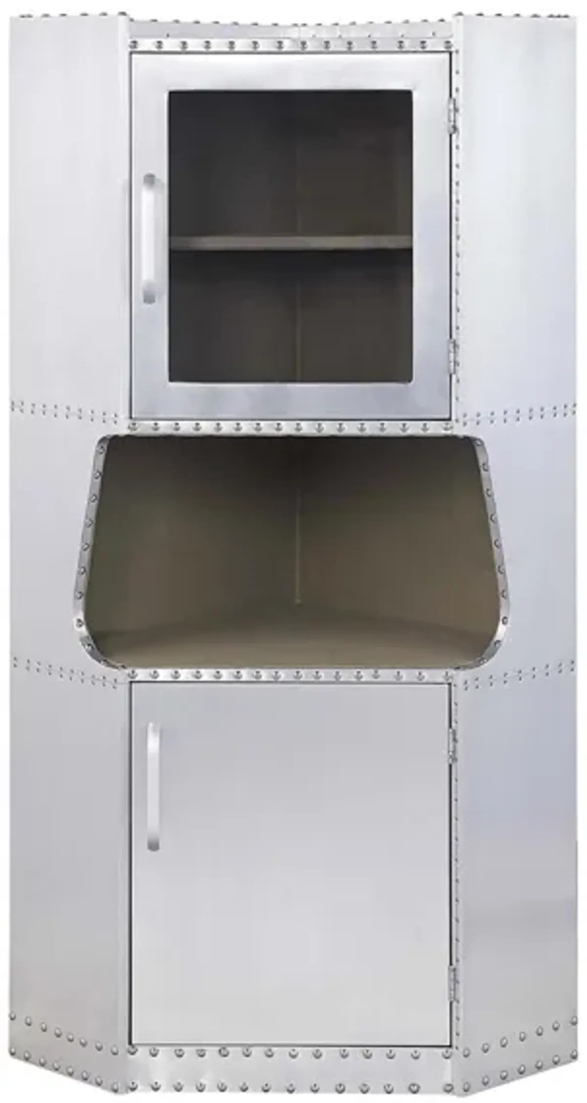 Brancaster Cabinet in Aluminum by Acme Furniture Industry