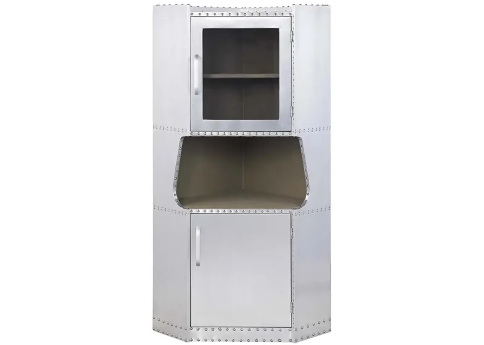 Brancaster Cabinet in Aluminum by Acme Furniture Industry