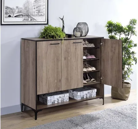Pavati Shoe Cabinet in Rustic Gray Oak by Acme Furniture Industry