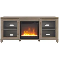Ursula TV Stand in Antiqued Gray Oak by Hudson & Canal