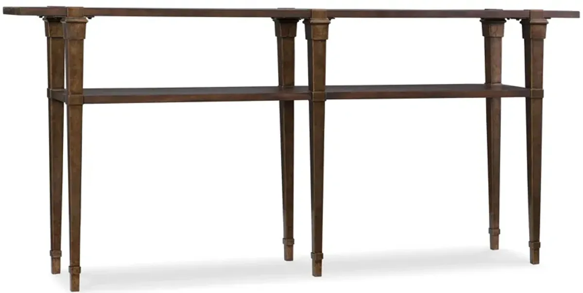 Serin Skinny Console Table in Brown by Hooker Furniture