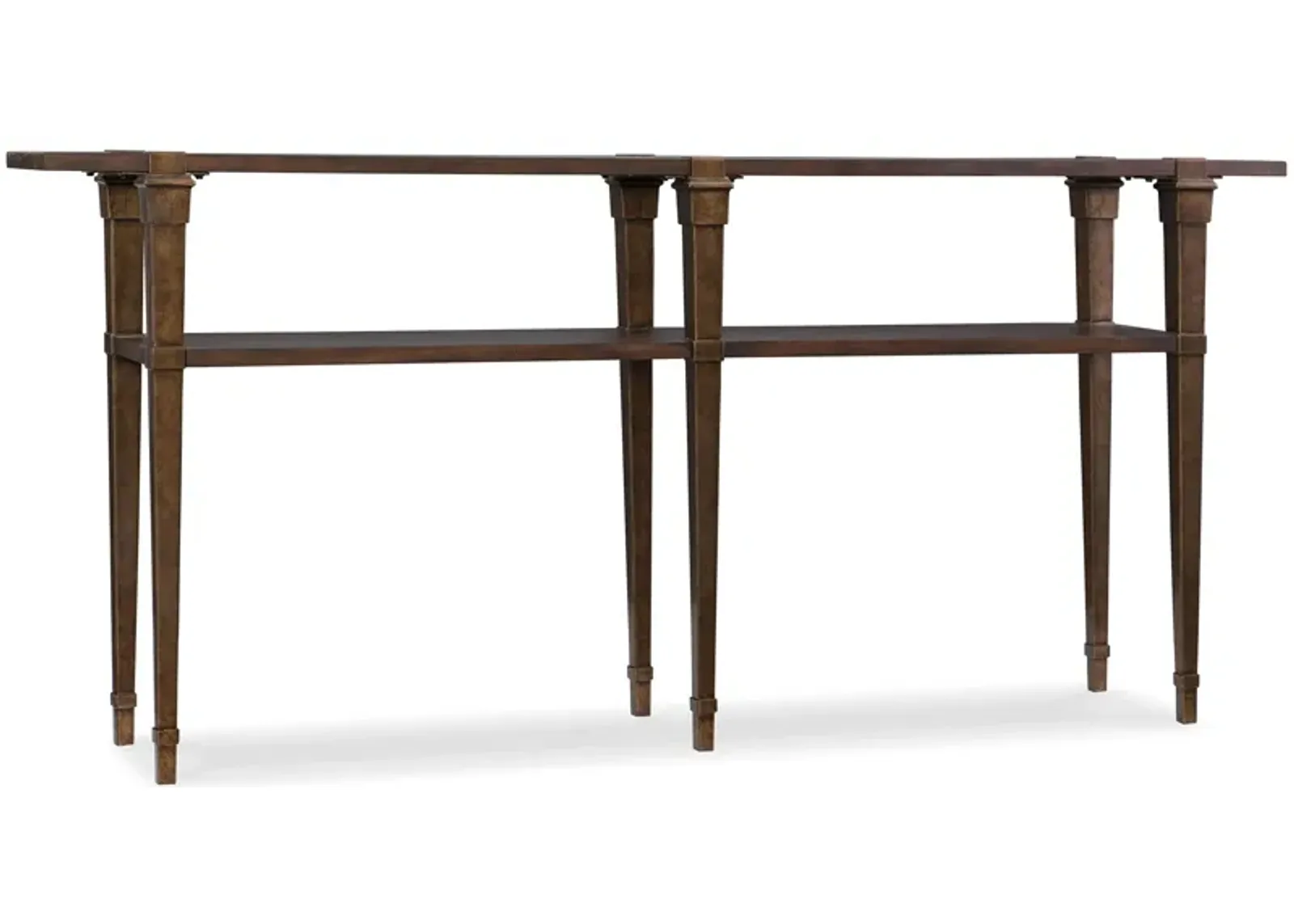 Serin Skinny Console Table in Brown by Hooker Furniture