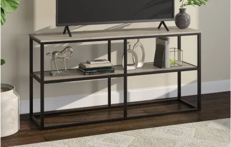 Ansa TV Stand in Antiqued Gray Oak by Hudson & Canal