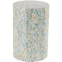 Ivy Collection Mosaic Accent Table in Blue by UMA Enterprises