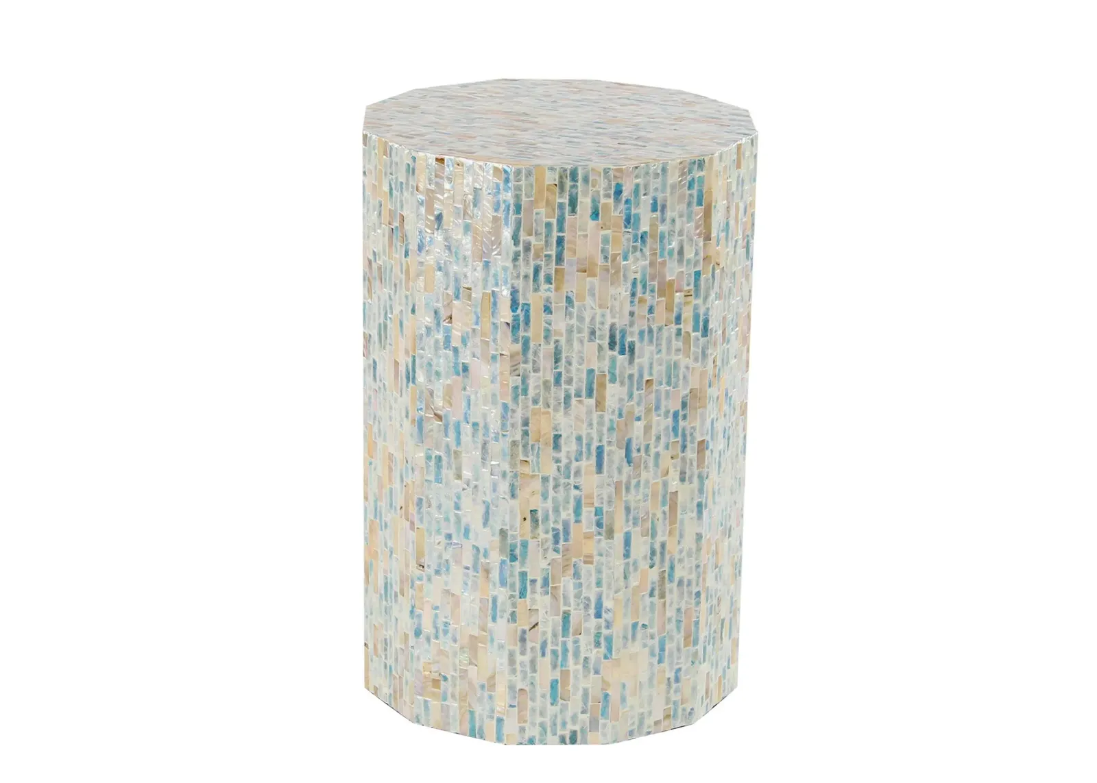 Ivy Collection Mosaic Accent Table in Blue by UMA Enterprises