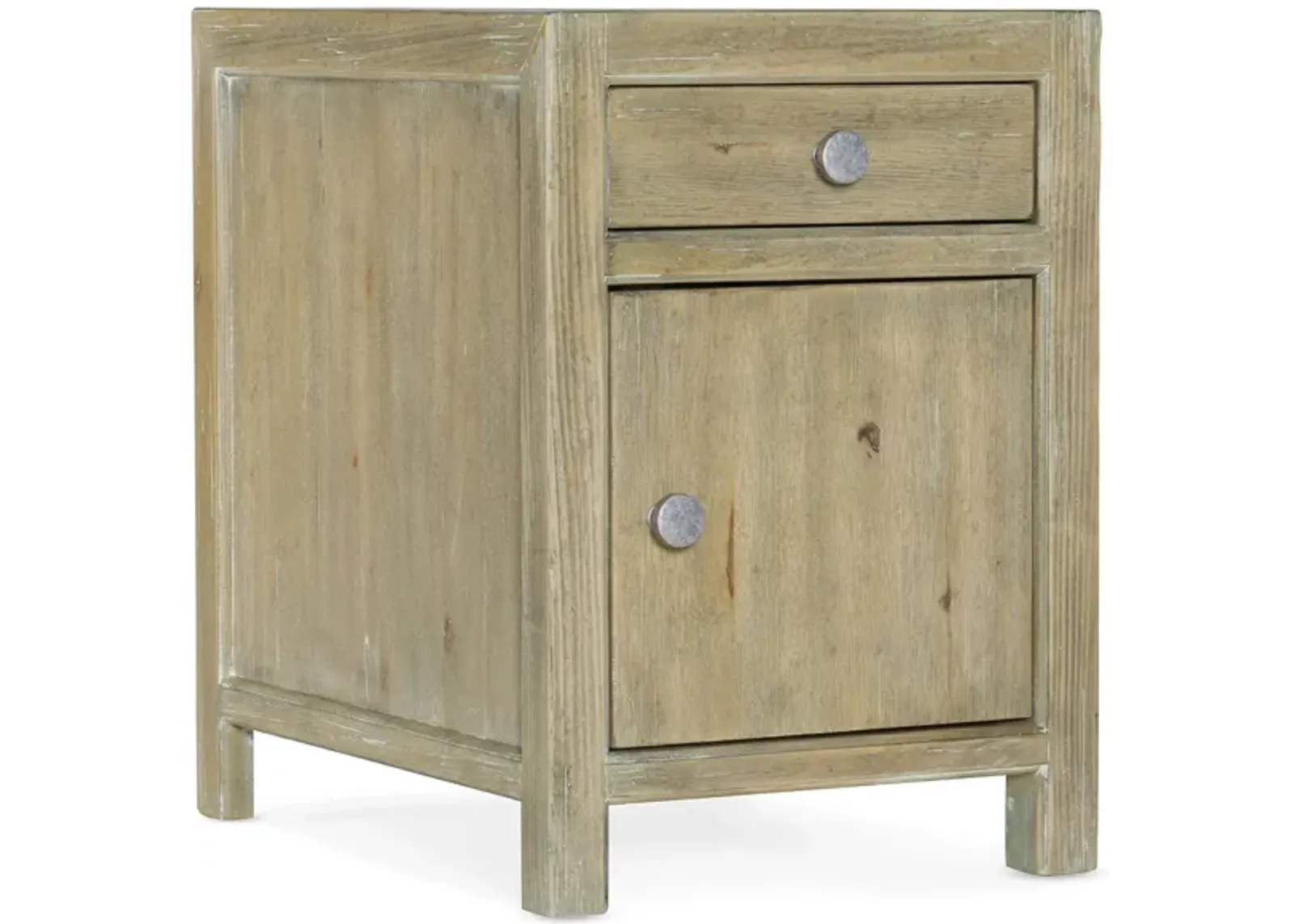 Surfrider Chairside Chest in Brown by Hooker Furniture