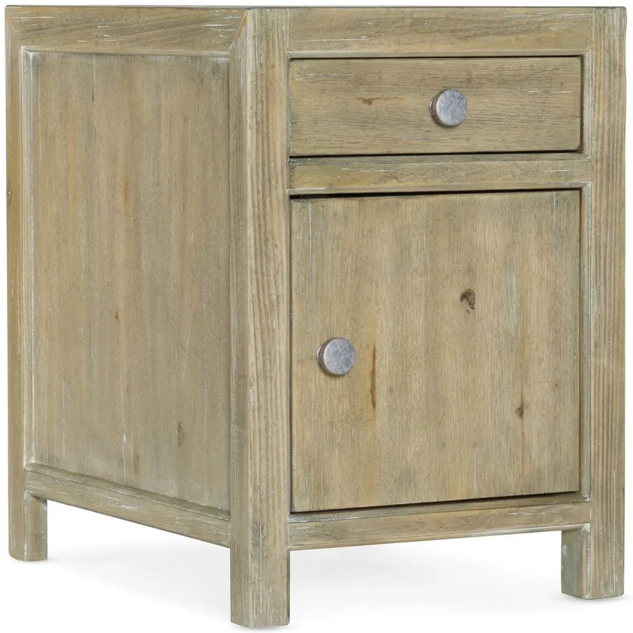 Surfrider Chairside Chest in Brown by Hooker Furniture