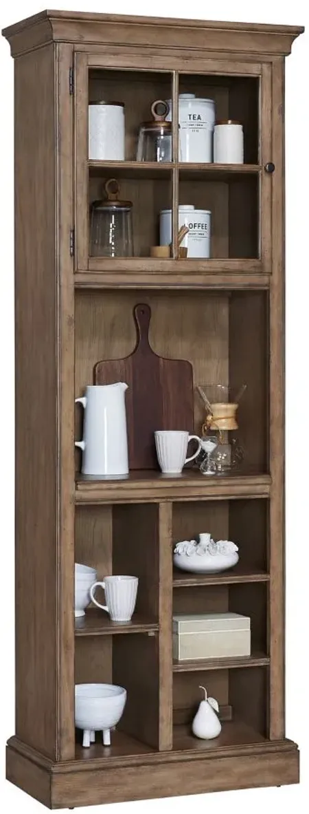 Walker Open Storage Kitchen Cabinet in Natural by Home Meridian International