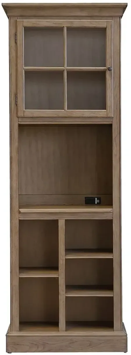 Walker Open Storage Kitchen Cabinet in Natural by Home Meridian International