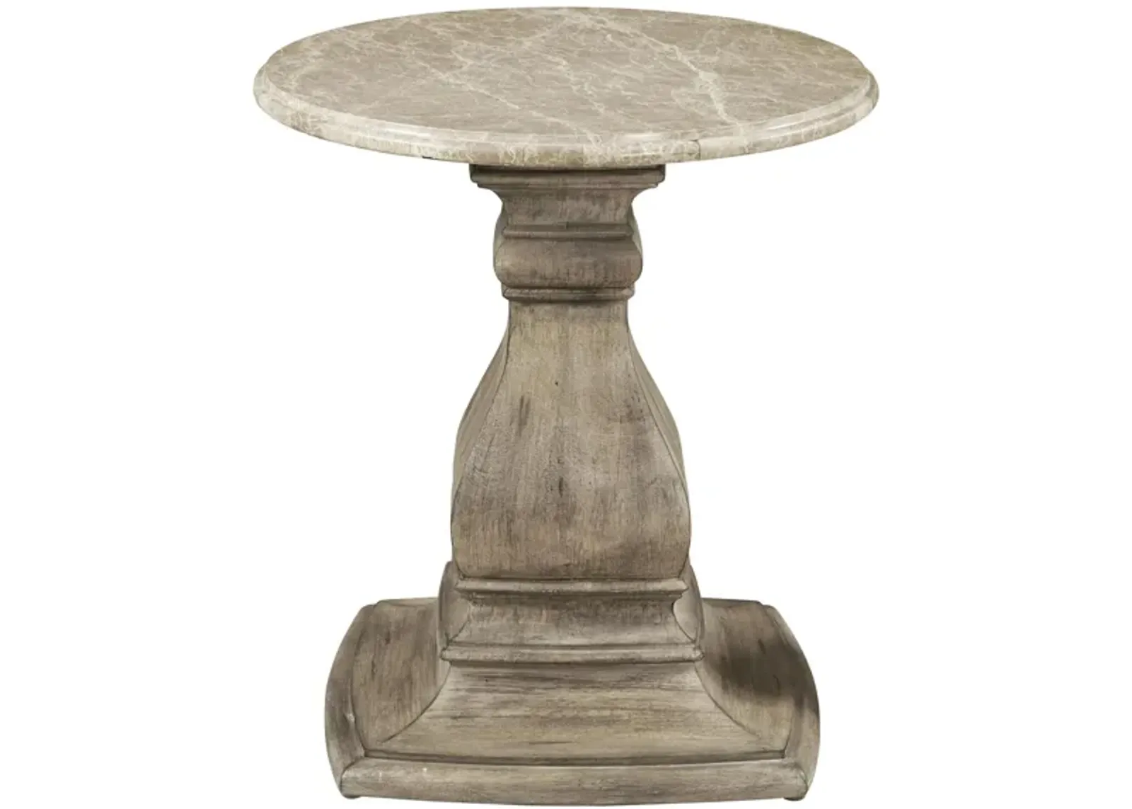 Garrison Cove Round End Table in Natural by Home Meridian International