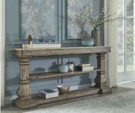 Garrison Cove Hall Console in Natural by Home Meridian International