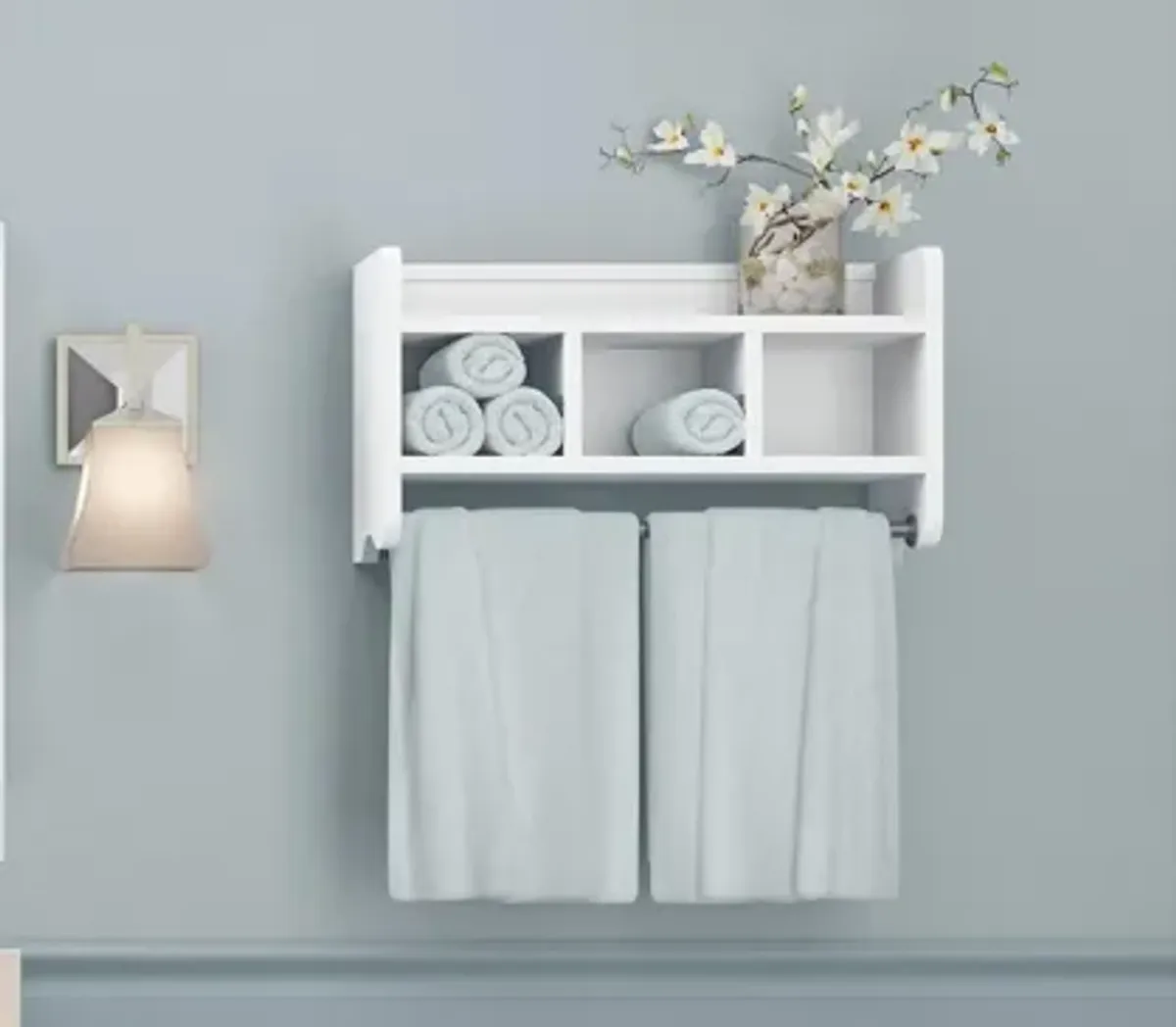 Alaterre Bath Storage Shelf w/ Towel Rods