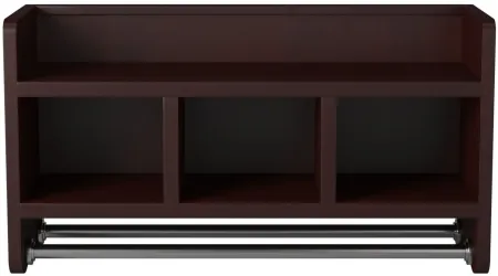 Alaterre Bath Storage Shelf w/ Towel Rods in Espresso by Bolton Furniture