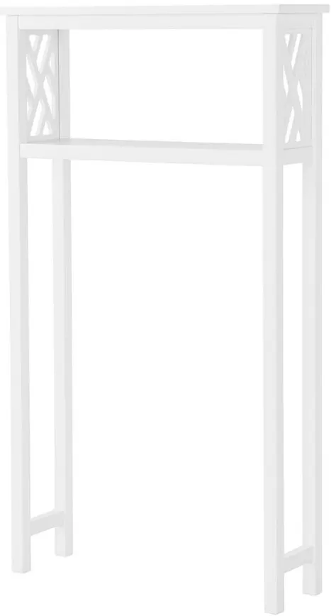 Coventry Over-Toilet Open Shelf in White by Bolton Furniture