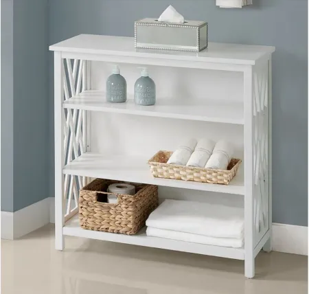 Coventry Bath Storage Shelf in White by Bolton Furniture