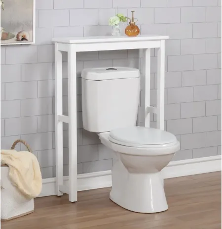 Dorset Bath Toilet Base Storage in White by Bolton Furniture