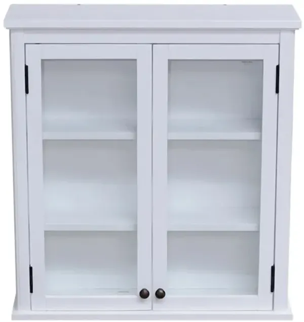 Dorset Wall-Mounted Storage Cabinet w/ Glass Doors