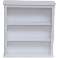 Dorset Wall-Mounted Open Shelf Storage Cabinet in White by Bolton Furniture
