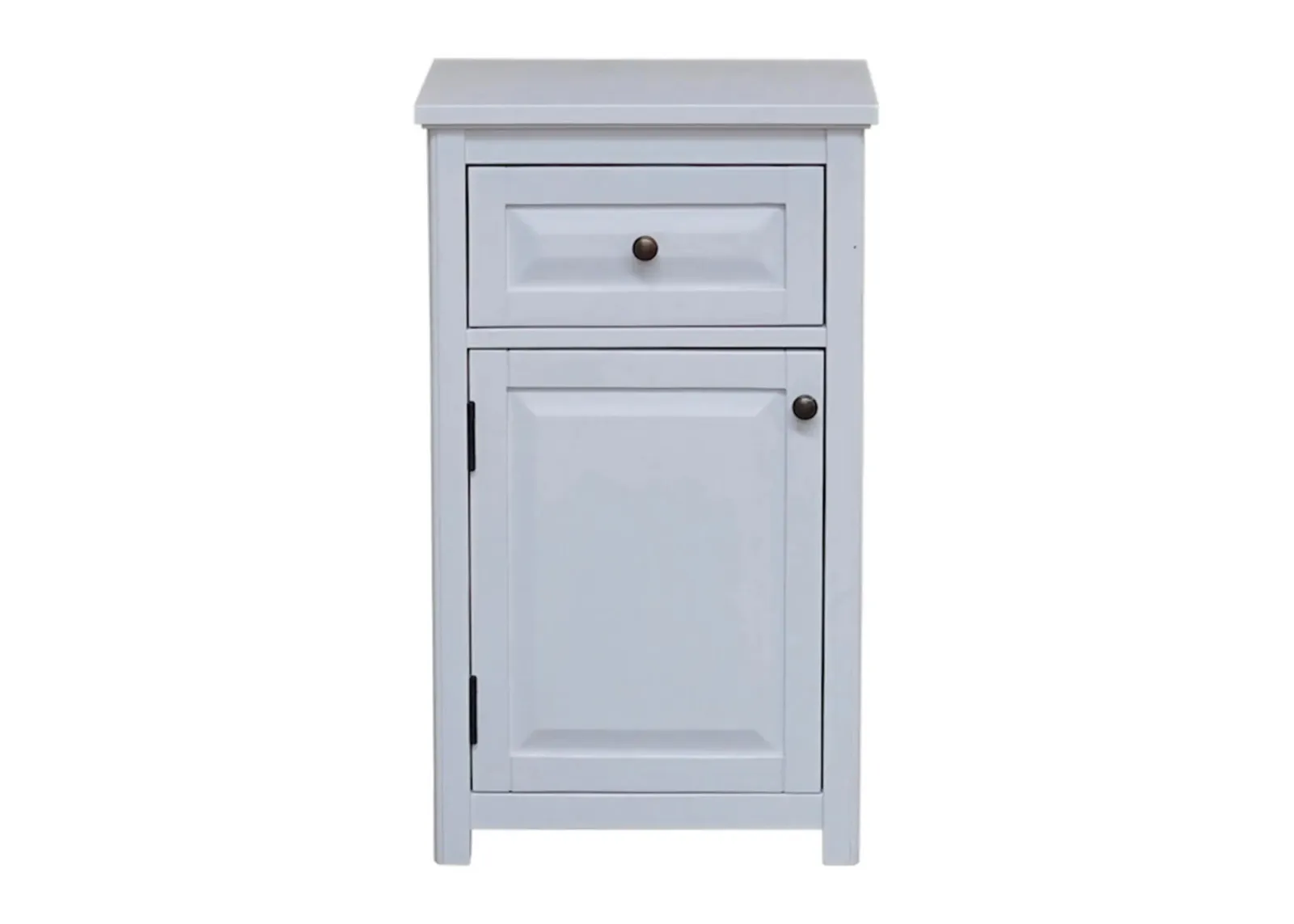 Dorset Bath Storage Cabinet w/ Door and Drawer in White by Bolton Furniture