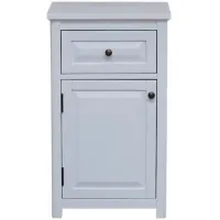 Dorset Bath Storage Cabinet w/ Door and Drawer in White by Bolton Furniture