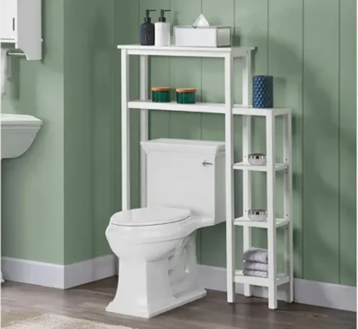 Dover Over-Toilet Organizer w/ Side Shelving