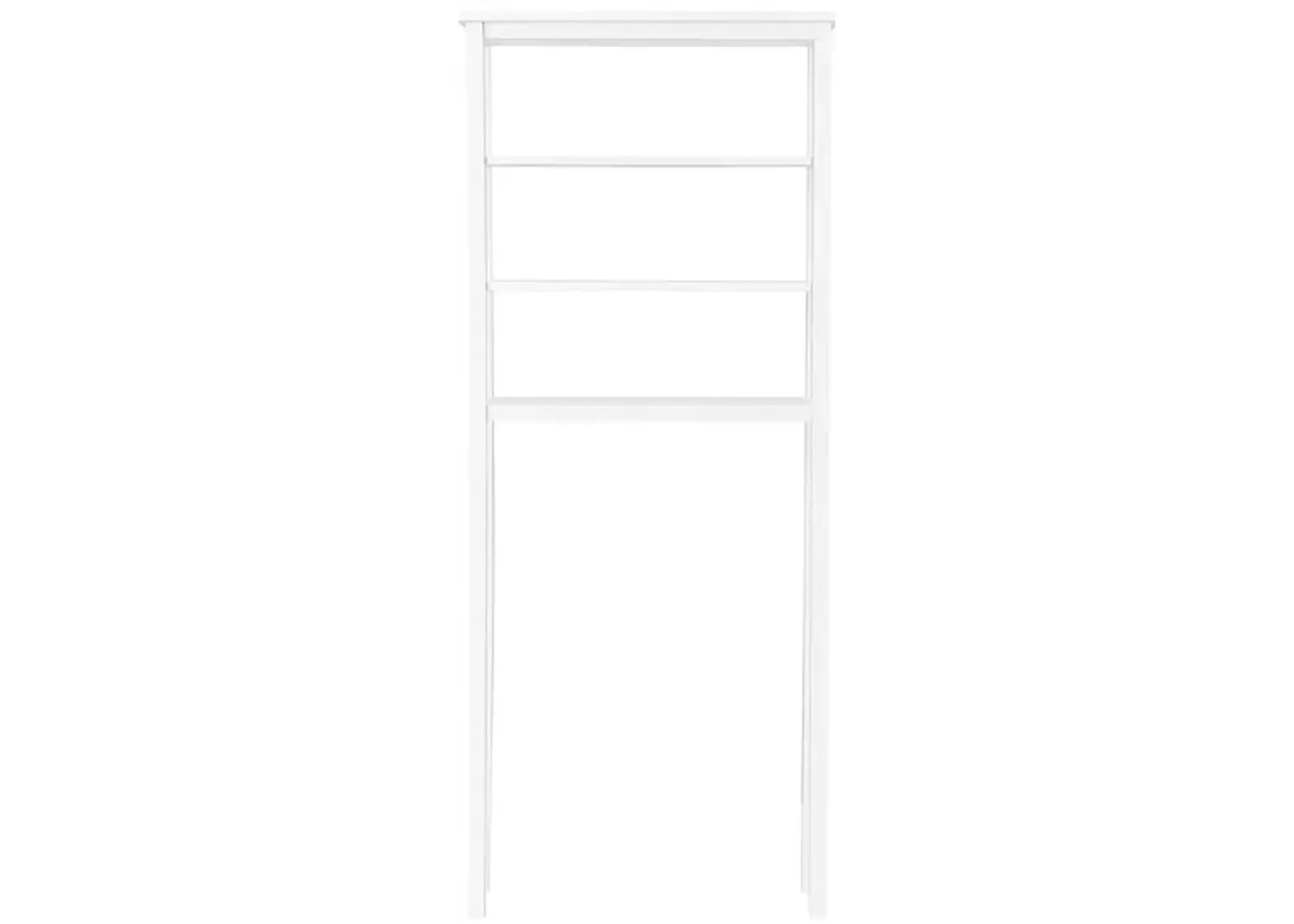 Dover Over-Toilet Open Shelf Organizer in White by Bolton Furniture