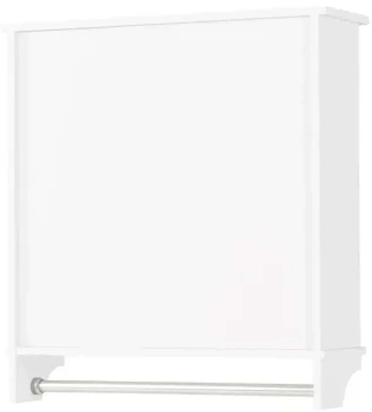 Dover Wall-Mounted Storage Cabinet w/ Doors and Towel Rod