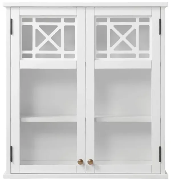 Derby Wall-Mounted Bath Storage Cabinet w/ Glass Doors