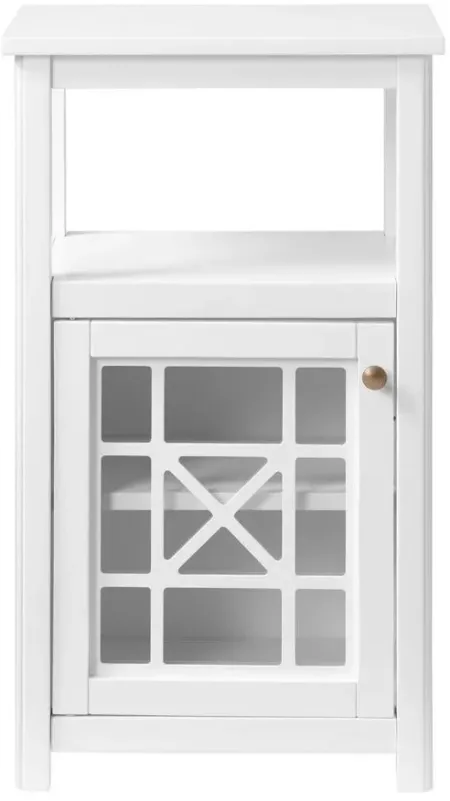 Derby Deluxe Floor Storage Cabinet in White by Bolton Furniture