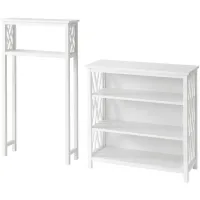Coventry 2-pc Over-Toilet Storage Shelf in White by Bolton Furniture
