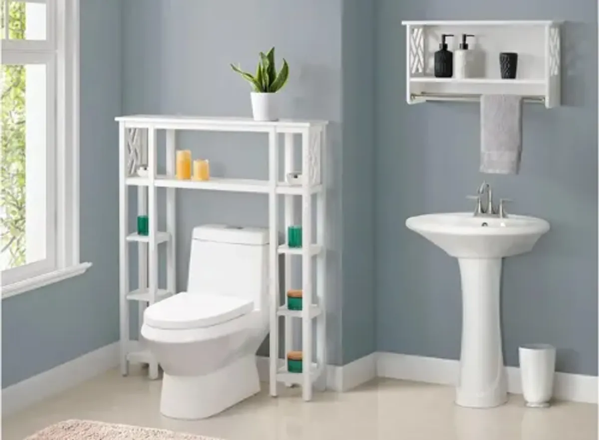 Coventry 2-pc. Over-Toilet Storage Unit w/ Side Shelves and Towel Rods