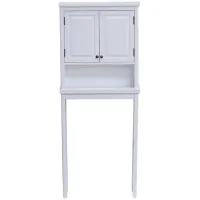 Dorset Over-Toilet Open Shelf Cabinet in White by Bolton Furniture