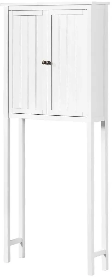 Dover 2-pc Over-Toilet Hutch w/ Towel Rods in White by Bolton Furniture