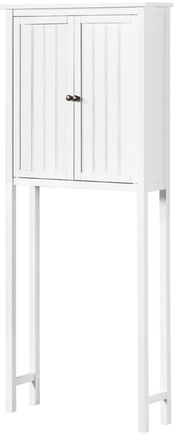 Dover 2-pc Over-Toilet Hutch w/ Towel Rods in White by Bolton Furniture