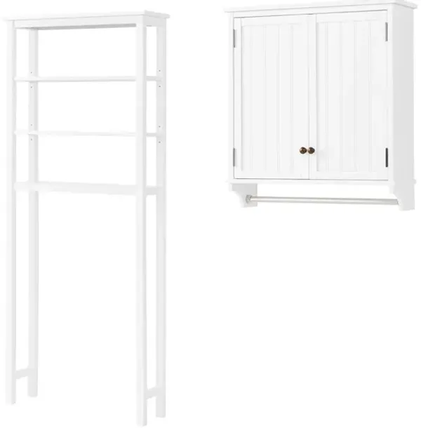 Dover 2-pc. Over-Toilet Organizer w/ Open Shelves and Cabinet