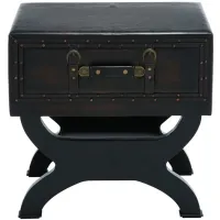 Ivy Collection Luggage Accent Table in Brown by UMA Enterprises