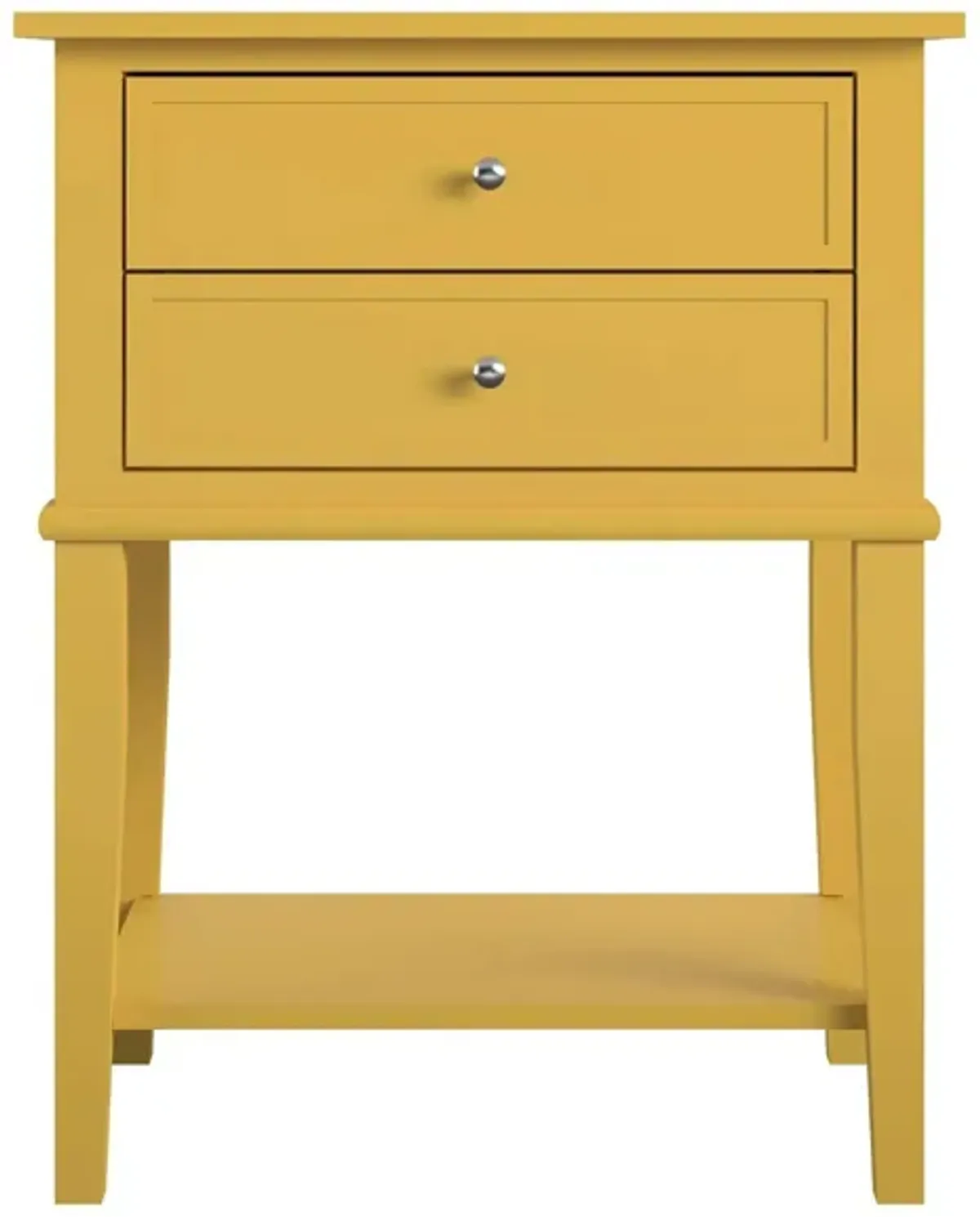 Franklin Accent Table in Mustard Yellow by DOREL HOME FURNISHINGS