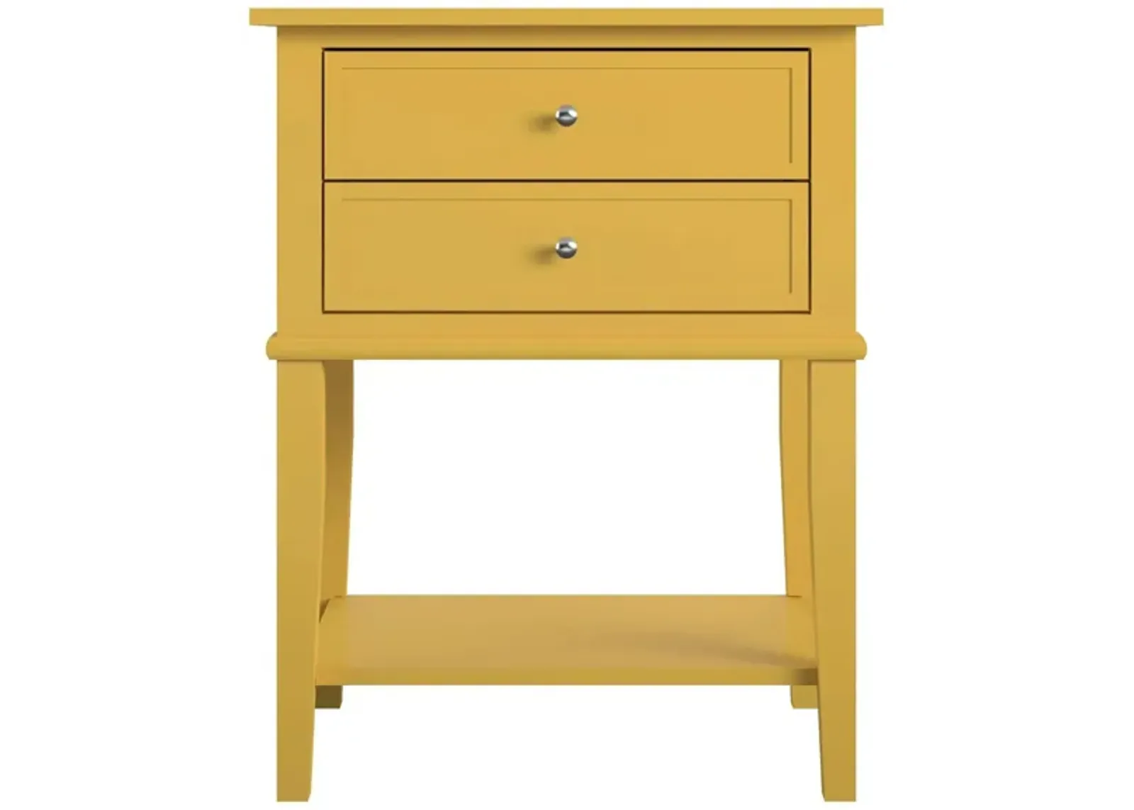 Franklin Accent Table in Mustard Yellow by DOREL HOME FURNISHINGS