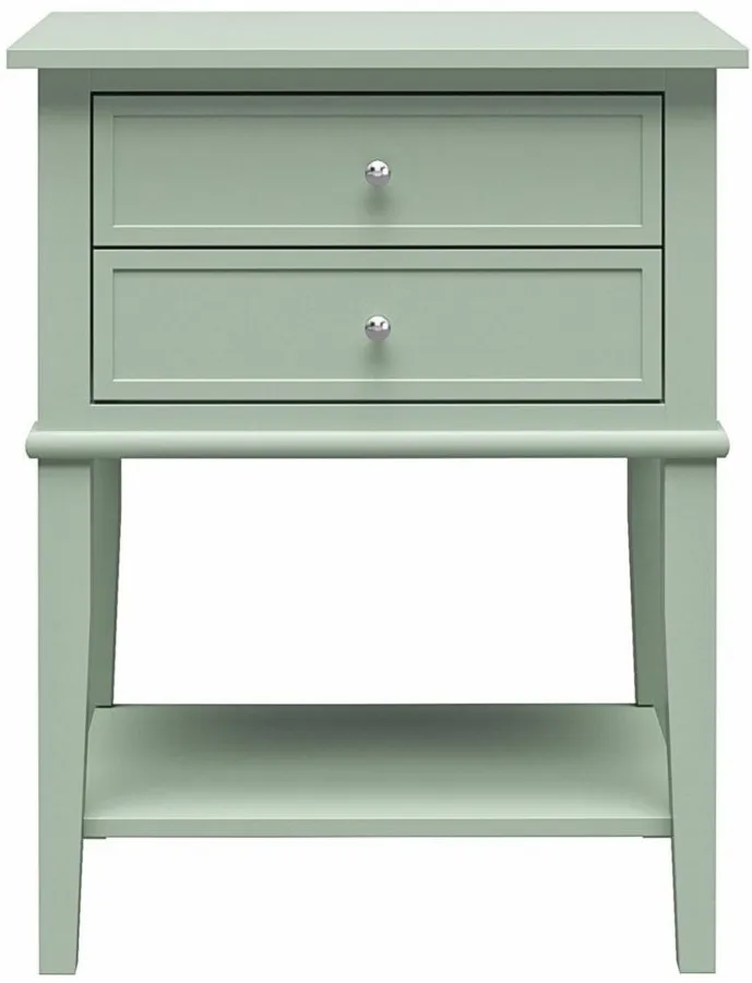 Franklin Accent Table in Pale Green by DOREL HOME FURNISHINGS