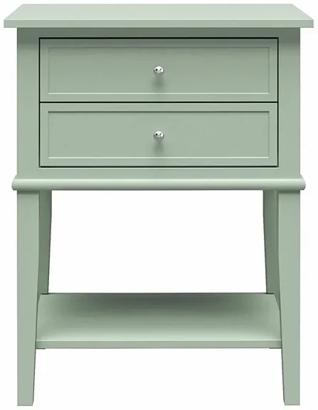 Franklin Accent Table in Pale Green by DOREL HOME FURNISHINGS